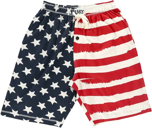 Vista 64 de Lazy One - Pantalones cortos de pijama para hombre, ropa de dormir