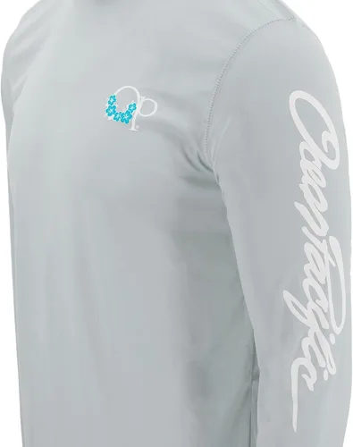 Vista 2 de Ocean Pacific Camiseta gráfica de manga larga para el sol, protección solar UPF 50, camisas de primavera
