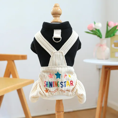 Vista 12 de Ropa para perros, camisas a cuadros de dibujos animados, overol de verano elegante para perros pequeños, overol con pechera para cachorros, overol