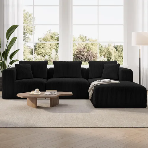Vista 51 de Novilla - Sofá biplaza modular de 70.8 pulgadas, sofá modular de espacio pequeño, moderno sofá de nube con soporte Smarts Coil®, sofá seccional sin