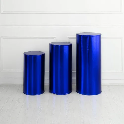 Vista 13 de Fundas para soportes de cilindro para fiestas, soportes de pedestal de cilindro, fundas elásticas de bronce, cubierta de pedestal de cilindro