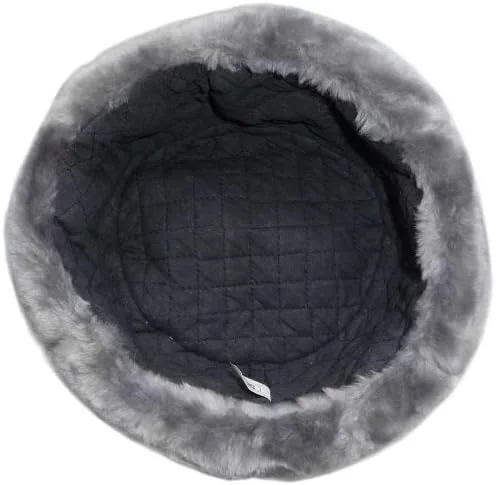 Vista 6 de Russian ushanka winter hat Gray, with Soviet Red Star insignia