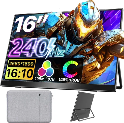 Vista 13 de Upperizon Monitor portátil de 15.6 pulgadas 4K UHD 3840X2160 100% sRGB 60Hz IPS HDR HDMI USB-C Monitor de viaje para laptop, MacBook, PC, Surface