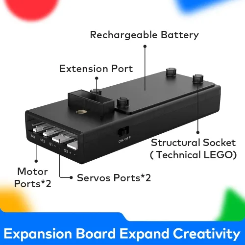 Vista 4 de Makeblock Cyberpi Kit basado en proyectos, codificación para niños de 8 a 12 años, compatible con programación Scratch & Python, robot programable