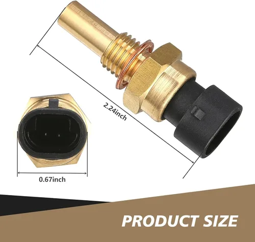 Vista 2 de MLY 1 sensor de temperatura del refrigerante del automóvil, sensor de temperatura del refrigerante del motor duradero de 2 pines, ajuste directo