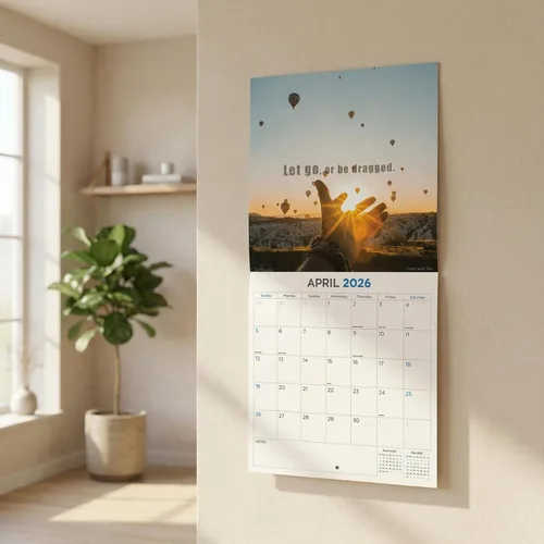 Vista 8 de Calendario de grises africanos 2025 2026 – Planificador mensual de pared de aves africanas – 12 x 18 pulgadas (abierto), calendario de pared