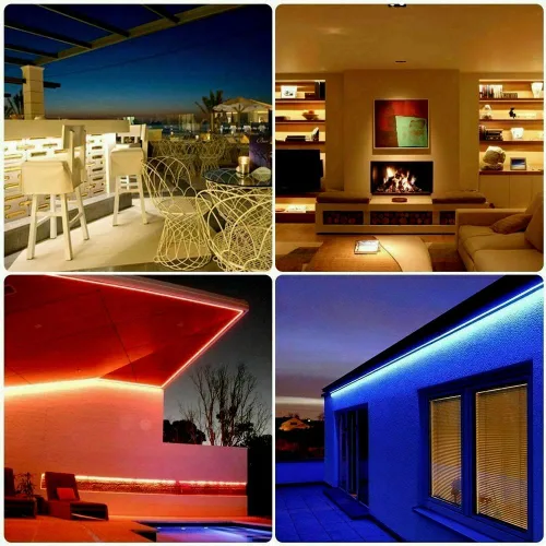 Vista 5 de ansu Tira de luces LED de neón RGB 12V 2835, impermeable, flexible, tubo de silicona suave (tira LED de 1M)