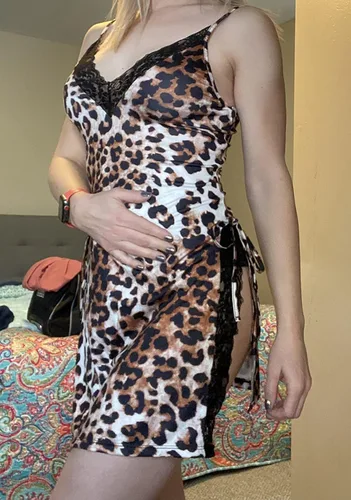 Vista 7 de Avidlove Lencería sexy para mujer, camisón de encaje con abertura lateral, camisón con tanga