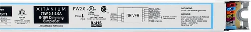 Vista 3 de Advance Ballast Controlador LED XITANIUM 75W 0.1-2.0A 54V 0-10V INT-T