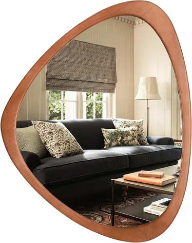 Vista 27 de WallBeyond Espejo asimétrico, espejo de pared irregular, espejos de pared decorativos para dormitorio, sala de estar, entrada, pasillo, espejo