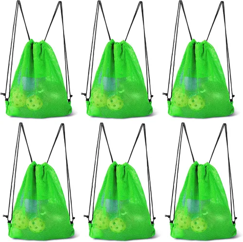Vista 36 de GSE Games & Sports Expert Bolsa de malla con cordón para béisbol, pelotas de pickleball, pelotas de golf, gimnasio, equipo de natación, lavandería