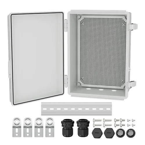 Vista 7 de Joinfworld Caja Eléctrica al Aire Libre Impermeable IP67 6X6 Caja de Proyecto de Plástico Recinto Resistente a la Intemperie para WiFi Electrónica