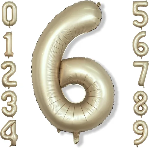 Vista 22 de Globos de Sirena Número 0 de 40 Pulgadas, Juego de Globos de Números Grandes Morado Verde Azulado Arcoíris 0-9, Globos de Números de Papel