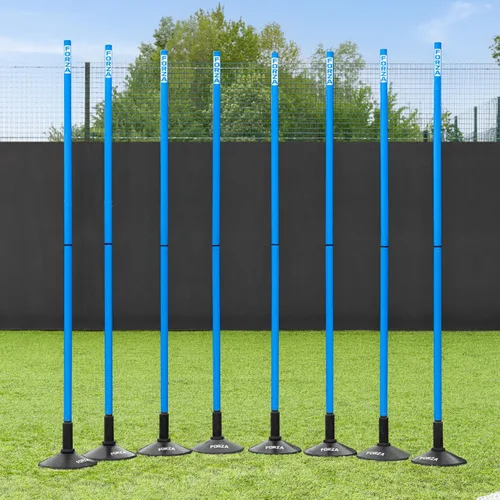 Vista 43 de FORZA Slalom - Bastones de agilidad Mejora la resistencia, la velocidad y el juego de pies Opciones de color, tamaño y base de goma disponibles