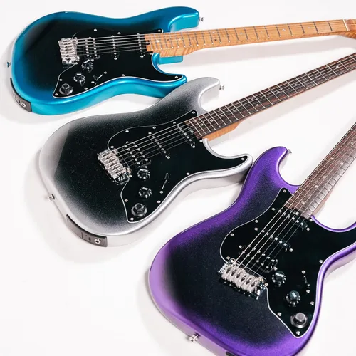 Vista 8 de GTRS P800 - Guitarra eléctrica inteligente de práctica con APP, 16 simulaciones de guitarra, efectos y 12 horas de vida de batería, looper de 80