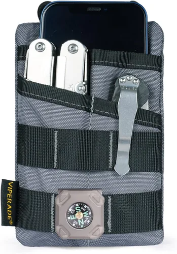 Vista 9 de Bolsa de herramientas VIPERADE VE3, organizador de bolsillo, bolsa de cinturón de nailon con 4 bolsillos de almacenamiento de herramientas, bolsa