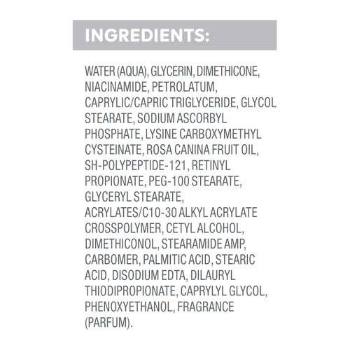 Vista 8 de Dove Suero Crema Pro-Retinol + Reafirmante para Elasticidad y Firmeza, con Péptidos de Colágeno, Niacinamida y Antioxidantes, Loción, 8 oz