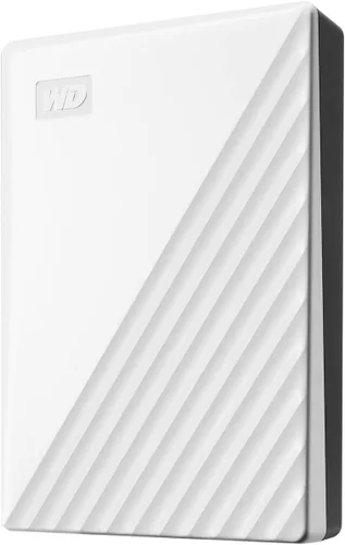 Vista 7 de Western Digital Disco duro externo portátil de 5TB My Passport con protección con contraseña y software de respaldo automático, blanco - Western
