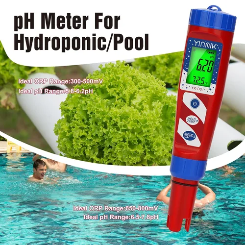 Vista 4 de Probador de agua de hidrógeno, probador de pH, medidor de pH digital para agua hidrogenada, medidor H2 (PPB/PPM), medidor de ORP Prueba de botella
