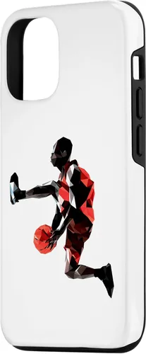 Vista 2 de Funda de baloncesto retro para iPhone 15 con diseño de jugador de baloncesto