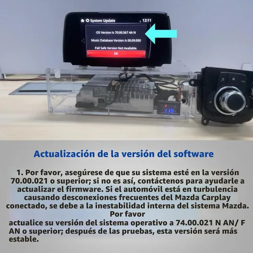 Vista 3 de Dasbecan TK78-66-9U0C Mazda Apple Carplay Android Kit de reequipamiento
