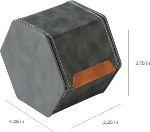 Vista 13 de Funda protectora de viaje para reloj de 1 ranura, organizador de relojes de alta calidad, con cuero vegano, almohada ajustable para cualquier reloj