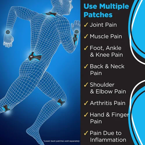 Vista 4 de JointFlex FIT Therapy - Paquete de prueba de parches de infrarrojos lejanos, soporta movilidad activa continua para músculos y articulaciones, hasta