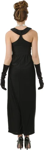 Vista 4 de Disfraz Golightly de Desayuno para adultos en Tiffany's Holly, Negro