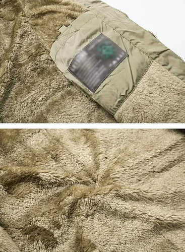 Vista 5 de HOW'ON Chaleco cálido para exteriores sin mangas, cuello alto, forro polar, para hombre