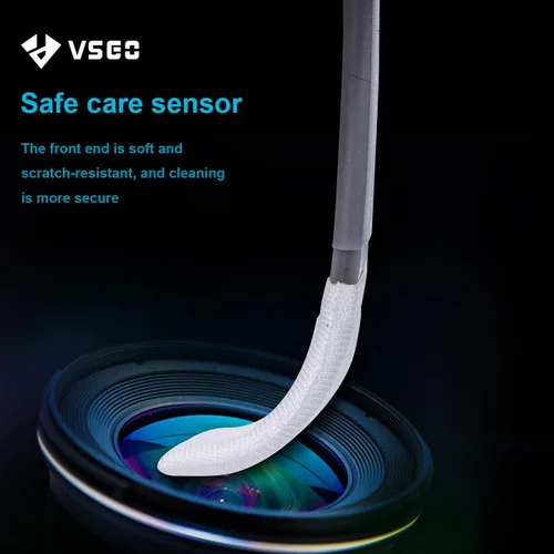 Vista 4 de VSGO Kit de limpieza de sensor de cámara APS-C, hisopos de limpieza de sensores, compatible con cámaras digitales DSLR y SLR (V-S02-12)