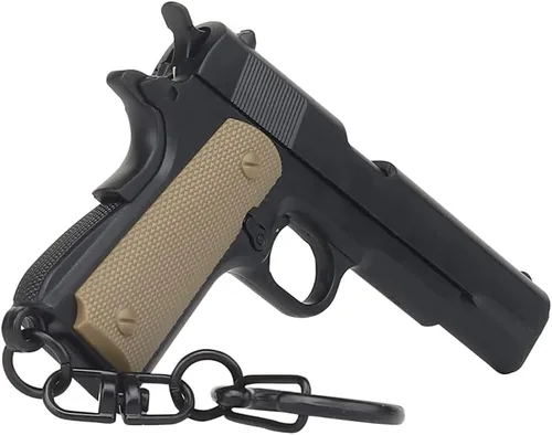 Vista 2 de Clásico 1911 Pistola Llavero táctico desmontable Mini pistola 1911 Llavero (Color Negro), Negro