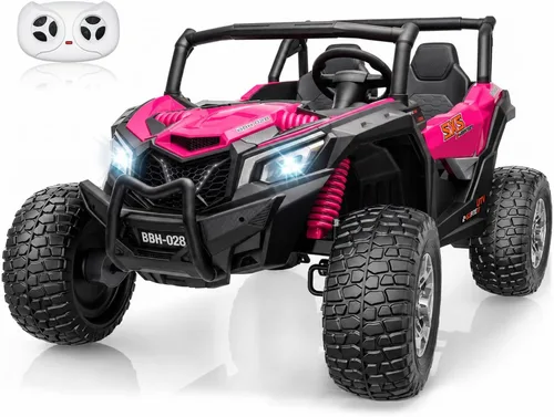 Vista 10 de 24V Ride On UTV Car 2 Seater Electric Ride On Juguete para Niños 4WD Camión Negro