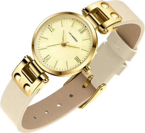 Vista 12 de BEN NEVIS Relojes para mujer, elegante, clásico, pequeño, de cuero dorado 001-Marrón Dorado-P
