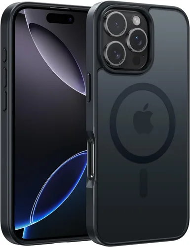 Vista 83 de FNTCASE - Funda para iPhone 16 Pro: magnética, mate, translúcida, de grado militar, protectora contra caídas, resistente, fina, duradera y a prueba