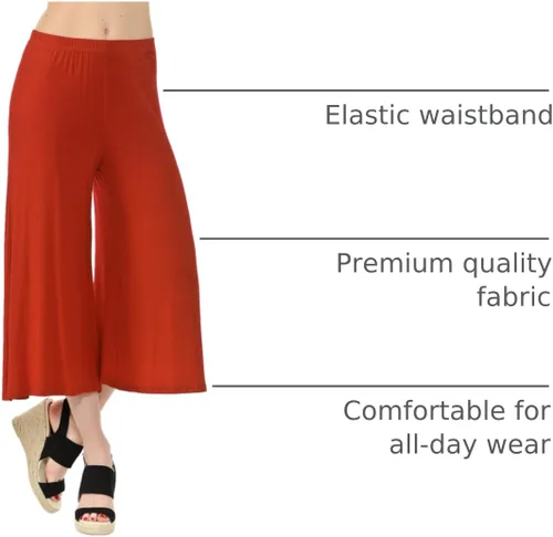 Vista 25 de Iconic Luxe – Falda-pantalón Jersey para cintura elástica para mujer