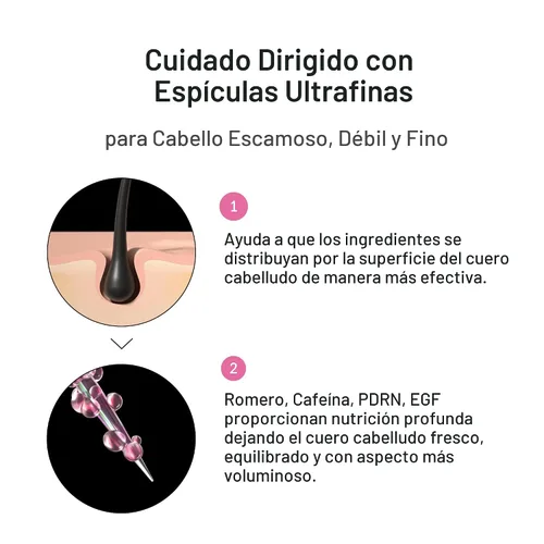Vista 5 de medicube Rosemary PDRN - Juego coreano para el cuidado del cabello: champú, acondicionador y suero Aminoácidos para un cabello más grueso, más