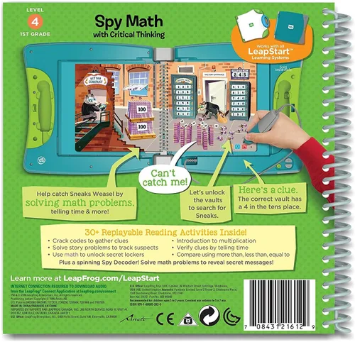 Vista 2 de Libro de actividad LeapFrog LeapStart para 1er grado, Math and Critical Thinking