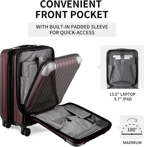Vista 3 de LEVEL8 Grace Luggage Rojo - Casual y de negocios