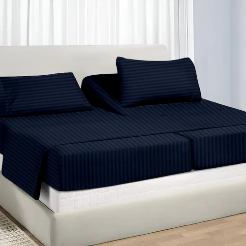 Vista 28 de Juego de sábanas divididas tamaño King para camas ajustables con bolsillo profundo, juegos de sábanas bajeras individuales XL para cama ajustable