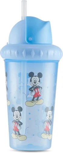 Vista 6 de Disney Vasos Sippy para Niños Pequeños para Niños y Niñas Paquete de Dos Vasos Sippy de 10 Onzas con Pajita y Tapa Botella de Agua de Viaje