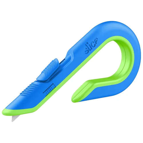 Vista 6 de Corte de caja Slice, cuchillo utilitario de potencia industrial, cuchilla de cerámica segura que dura 11 veces más que la de metal, color salvia, 1