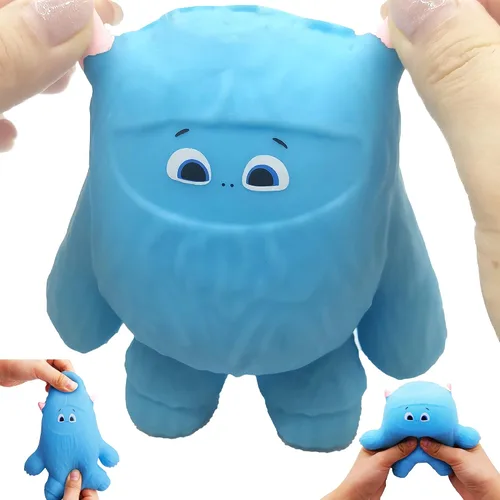 Vista 7 de Divertidas y lindas bolas con forma de monstruo de nieve, perfumadas, juguetes para aliviar el estrés, para niños y adultos, juguetes sensoriales