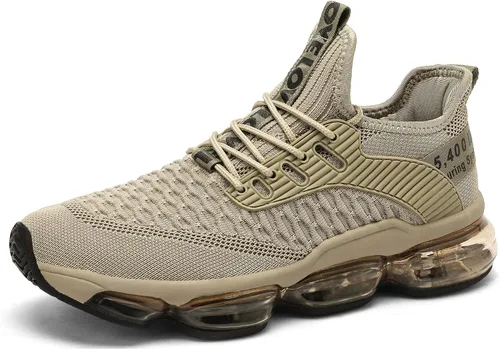 Vista 3 de Zapatos deportivos para hombre con amortiguación de aire, ideales para correr, tenis, caminar, gimnasio y trotar