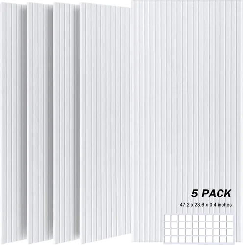Vista 16 de Paneles de pared de piedra sintética 3D, 4 paneles de revestimiento de poliuretano para decoración de pared interior, textura de cemento más gruesa