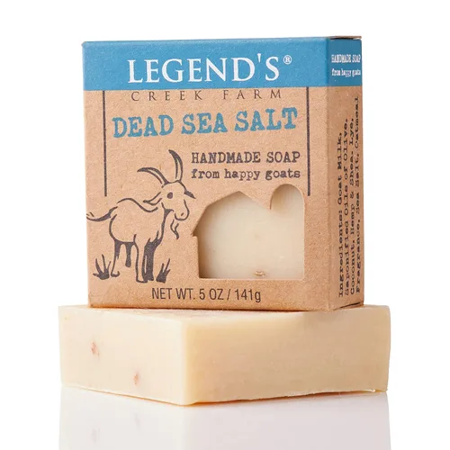 Vista 26 de Legend's Creek Farm Goat Milk Soap - Barra de jabón hidratante limpiadora para manos y cuerpo, espuma cremosa de 5 onzas, jabón natural nutritivo
