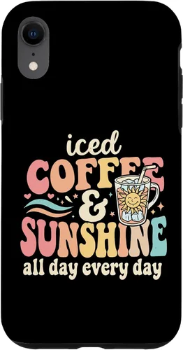 Vista 25 de Iced Coffee and Sunshine Funny Summer Case for iPhone 17