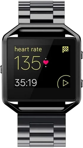 Vista 4 de Simpeak Correa de metal de acero inoxidable para mujeres y hombres con marco de acero inoxidable compatible con Fitbit Blaze, herramienta
