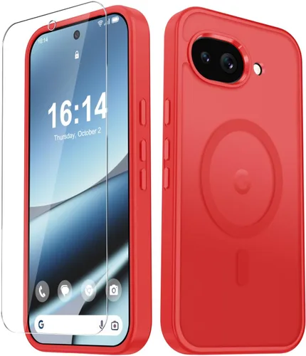 Vista 1341 de Funda para Google Pixel 10 Pro XL, cubierta magnética mate, color negro Fit for MagSafe, Screen Protector included, Shockproof Military Grade