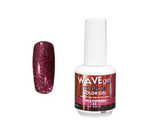 Vista 27 de WAVEGEL - Esmalte de uñas en gel con purpurina, colección Titanio, #28 Twinkle Pink I 0.5 onzas