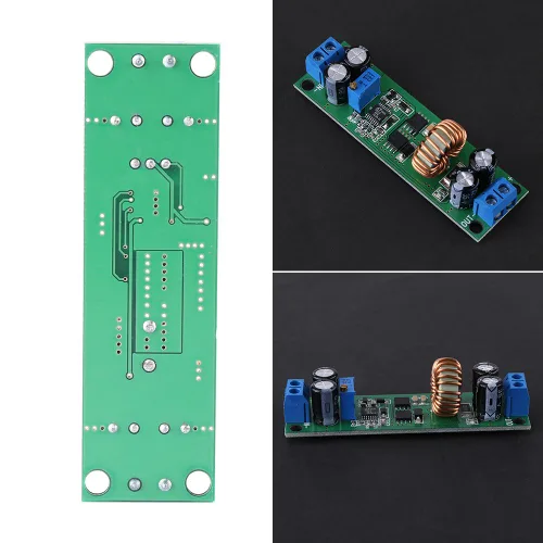 Vista 8 de LIZEALUCKY Módulo reductor convertidor DC-DC, 6.5V-60V a 1.25-30V, 5A ajustable, alta eficiencia, fácil de usar, certificado NEMA, UL